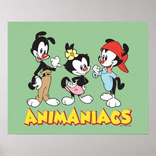 Animaniacs | Yakko, Dot und Wakko Stehend Poster (Vorne)