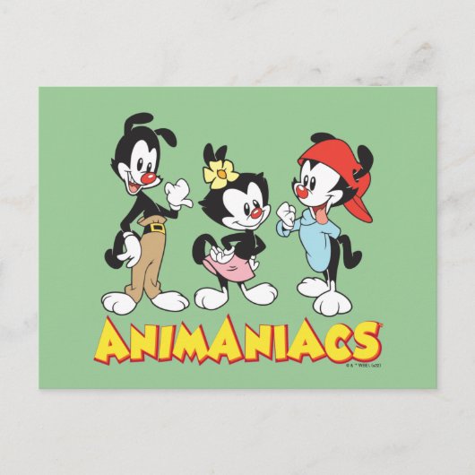 Animaniacs | Yakko, Dot und Wakko Stehend Postkarte (Vorderseite)