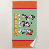 Animaniacs | Yakko, Dot und Wakko Stehend Strandtuch (Vorderseite)