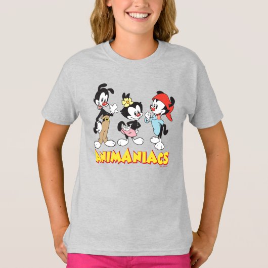 Animaniacs | Yakko, Dot und Wakko Stehend T-Shirt (Vorderseite)