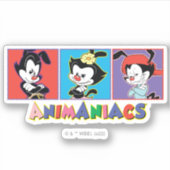 Animaniacs | Yakko, Dot, & Wakko Panel Grafik Aufkleber (Vorderseite)