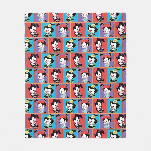 Animaniacs | Yakko, Dot, & Wakko Panel Grafik Fleecedecke (Vorderseite)