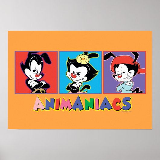 Animaniacs | Yakko, Dot, & Wakko Panel Grafik Poster (Vorne)