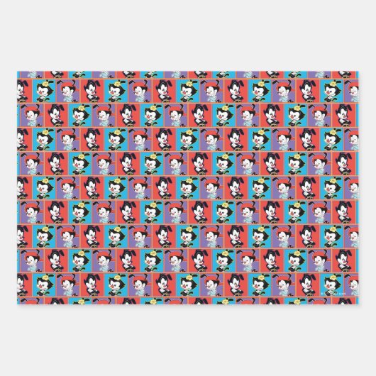 Animaniacs Yakko, | Dot, & Wakko Panel Graphic Geschenkpapier Set (Vorderseite 3)