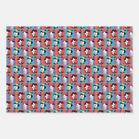 Animaniacs Yakko, | Dot, & Wakko Panel Graphic Geschenkpapier Set (Vorderseite 2)