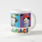 Animaniacs Yakko, | Dot, & Wakko Panel Graphic Jumbo-Tasse (Vorderseite Rechts)