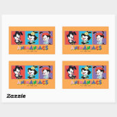 Animaniacs | Yakko, Dot, & Wakko Panel Graphic Rechteckiger Aufkleber (Blatt)