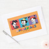 Animaniacs | Yakko, Dot, & Wakko Panel Graphic Rechteckiger Aufkleber (Umschlag)