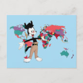Animaniacs Yakko’s World Map Graphic Postkarte (Vorderseite)