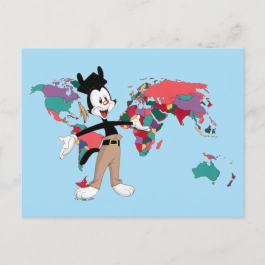 Animaniacs Yakko’s World Map Graphic Postkarte (Vorderseite)