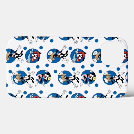 Animaniacs | Yakko, Wakko & Dot Circle Pattern Case-Mate iPhone Hülle (Rückseite (Horizontal))