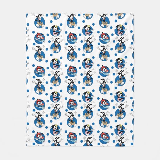 Animaniacs | Yakko, Wakko, & Dot Circle Pattern Fleecedecke (Vorderseite)