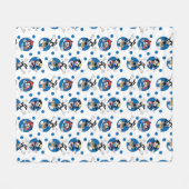 Animaniacs | Yakko, Wakko, & Dot Circle Pattern Fleecedecke (Vorderseite (Horizontal))