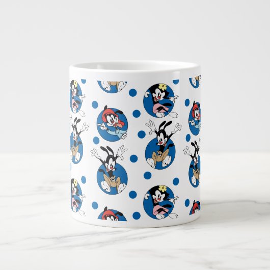 Animaniacs | Yakko, Wakko & Dot Circle Pattern Jumbo-Tasse (Vorderseite)