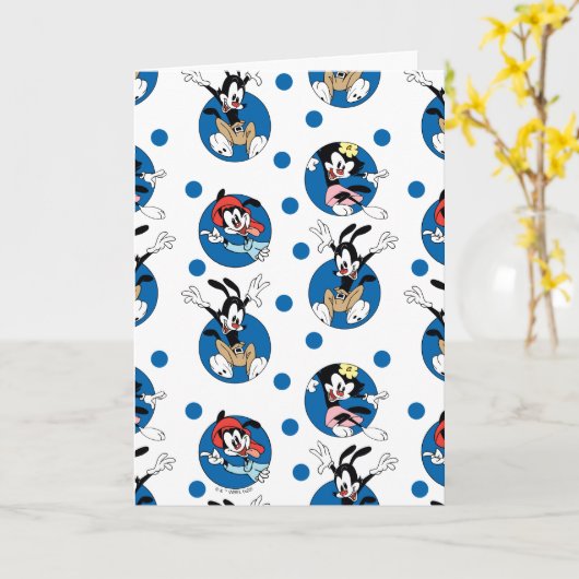 Animaniacs | Yakko, Wakko & Dot Circle Pattern Karte (Gelbe Blume)