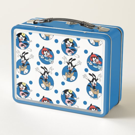 Animaniacs | Yakko, Wakko & Dot Circle Pattern Metall Brotdose (Rückseite)