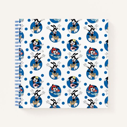 Animaniacs | Yakko, Wakko & Dot Circle Pattern Notizblock (Vorderseite)