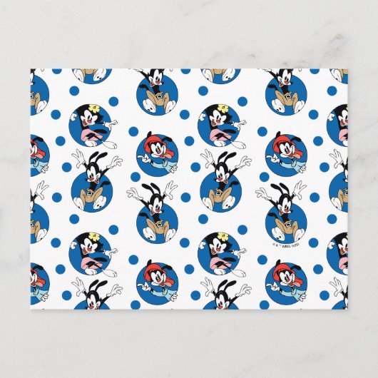 Animaniacs | Yakko, Wakko & Dot Circle Pattern Postkarte (Vorderseite)