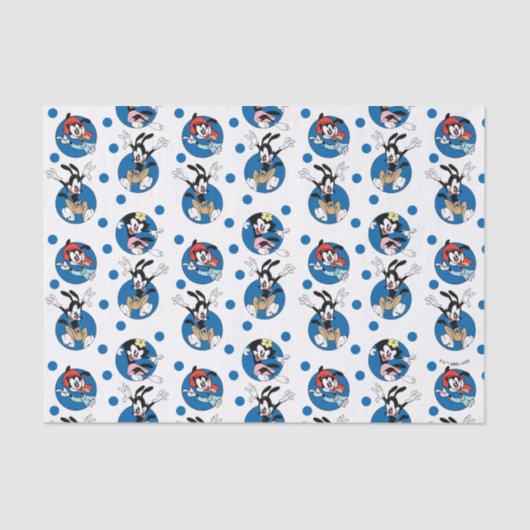 Animaniacs | Yakko, Wakko & Dot Circle Pattern Seidenpapier (Vorderseite)