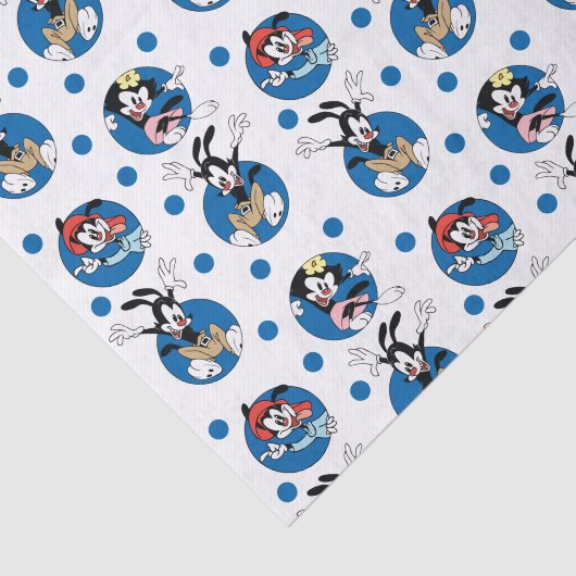 Animaniacs | Yakko, Wakko & Dot Circle Pattern Seidenpapier (Ausschnitt)