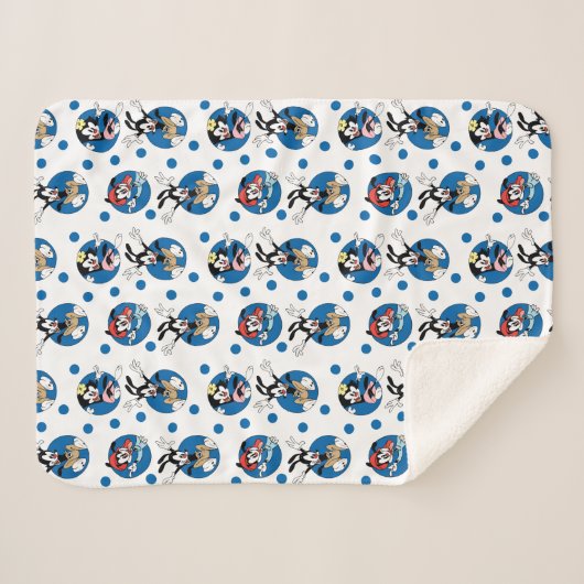 Animaniacs | Yakko, Wakko & Dot Circle Pattern Sherpadecke (Vorderseite (Horizontal))