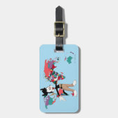 Animaniacs | Yakkos Weltkarte Grafik Gepäckanhänger (Vorderseite vertikal)