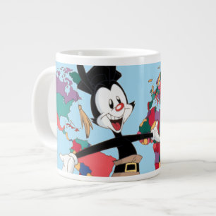 Animaniacs   Yakkos Weltkarte Grafik Jumbo-Tasse