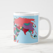 Animaniacs | Yakkos Weltkarte Grafik Jumbo-Tasse (Rechts)