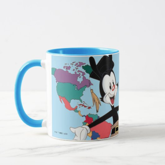 Animaniacs | Yakkos Weltkarte Grafik Tasse (Links)
