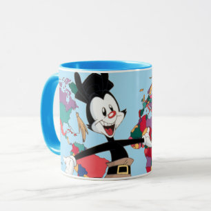 Animaniacs   Yakkos Weltkarte Grafik Tasse