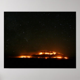 Animas Mountain on Fire Poster