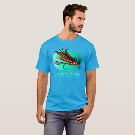 Animas River (Fliege) T-Shirt (Vorne ganz)