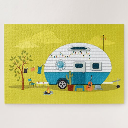 Animated Camping Trailer Puzzle (Horizontal)