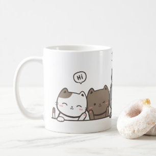 Animated Cat Tasse - niedlich Katzengeschenk - Tas