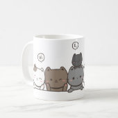 Animated Cat Tasse - niedlich Katzengeschenk - Tas (Vorderseite Links)