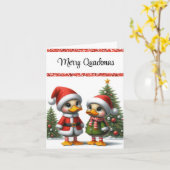 Animated Duck Christmas Karte (Gelbe Blume)