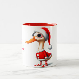 Animated Duck Christmas Tasse