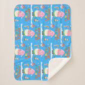 Animated Gnome Frohe Weihnachten Sherpadecke (Vorderseite)