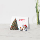 Animated Pekin Christmas Duck Karte (Vorderseite)