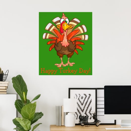Animated Turkey Poster (Heimbüro)
