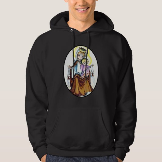 Animated Virgin Mary Hoodie (Vorderseite)