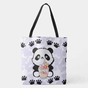 Animateurin glücklich mit Blume Tasche