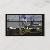 Animation 3D und Modellieren Visitenkarte (Rückseite)