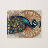 Animation Boho Pfau Puzzle (Horizontal)