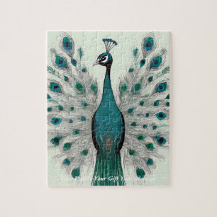 Animation Boho Pfau Puzzle