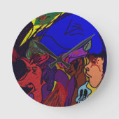 Animation Collage  Runde Wanduhr (Vorderseite)