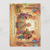 Animation style Birthday Card for Grandparents. Einladung (Rückseite)