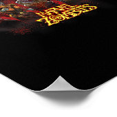 Animation Zombies Undead Heroes And Villains  Poster (Ecke)