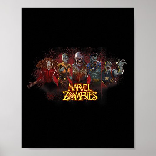 Animation Zombies Undead Heroes And Villains  Poster (Vorne)