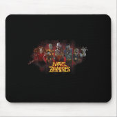 Animations-Zombies Untote Helden und Schurken Mousepad (Vorne)